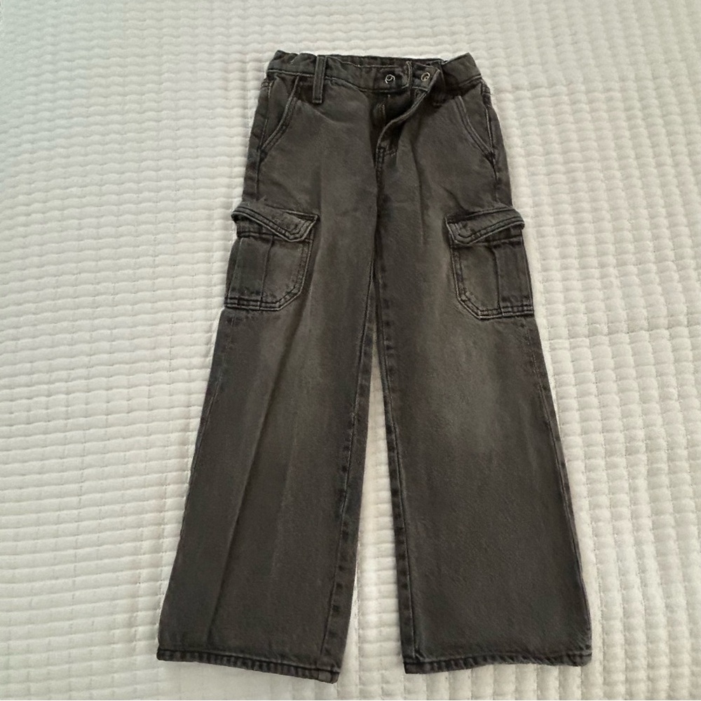 Old Navy Charcoal Wide Leg Pants
